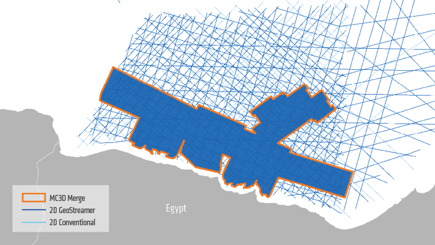 A new merged broadband seismic dataset enables new exploration of Egypt’s west Mediterranean Sea. 